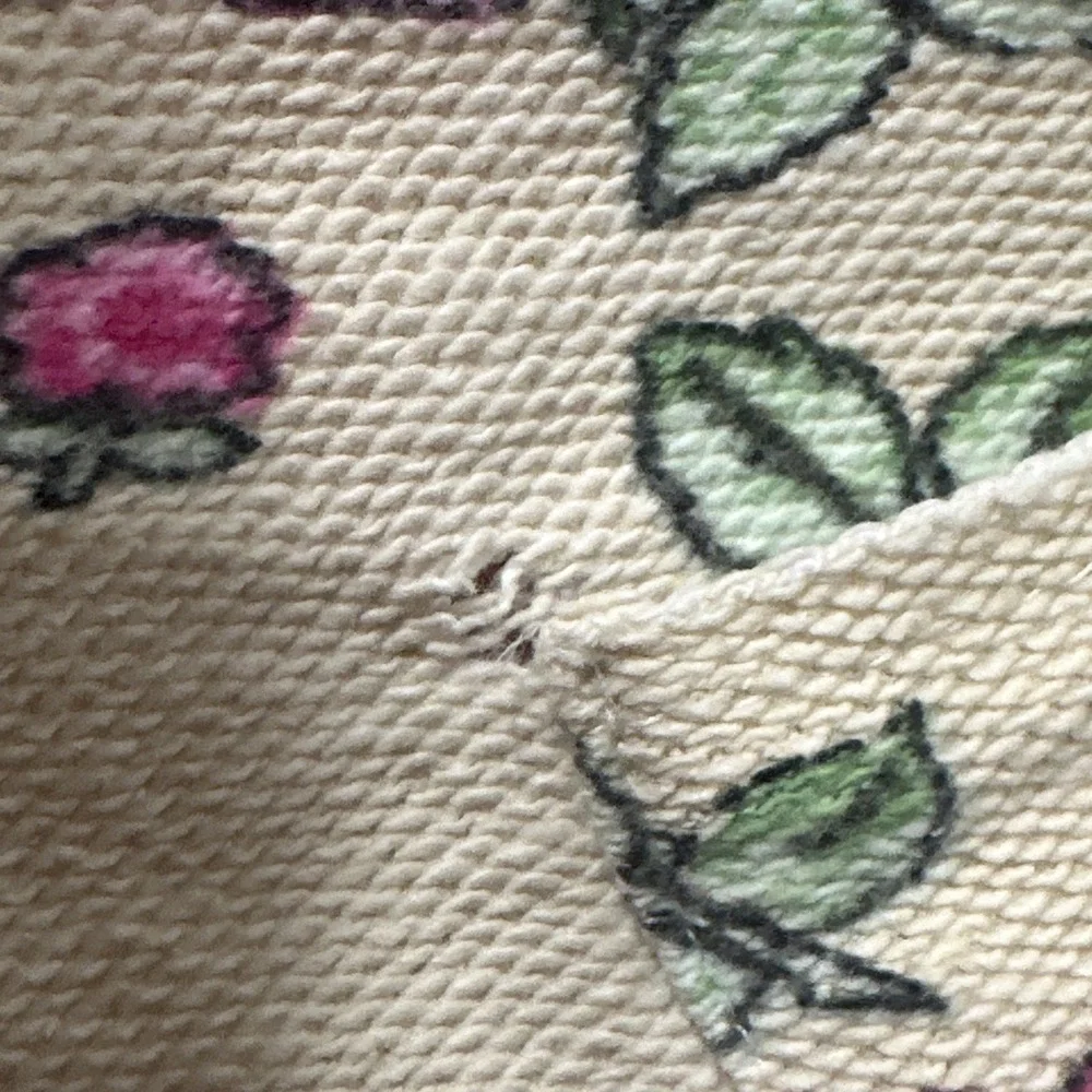 Vintage 90s Michael Simon USA Floral Tapestry Knit Cotton Cardigan Top Size M